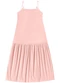 Angel - Vestido Midi Alcas Tricoline Rosa - variação: Rosa