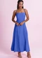 Angel - Vestido Midi Alfaiataria Verde - variação: Azul