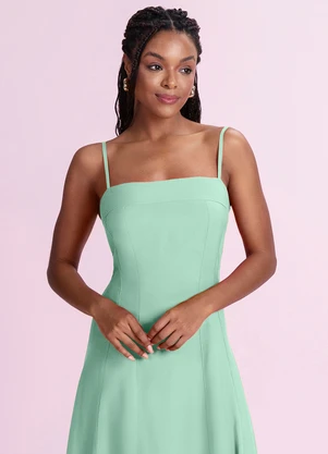 Angel - Vestido Midi Alfaiataria Verde - ANGEL