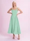 Angel - Vestido Midi Alfaiataria Verde - variação: Verde