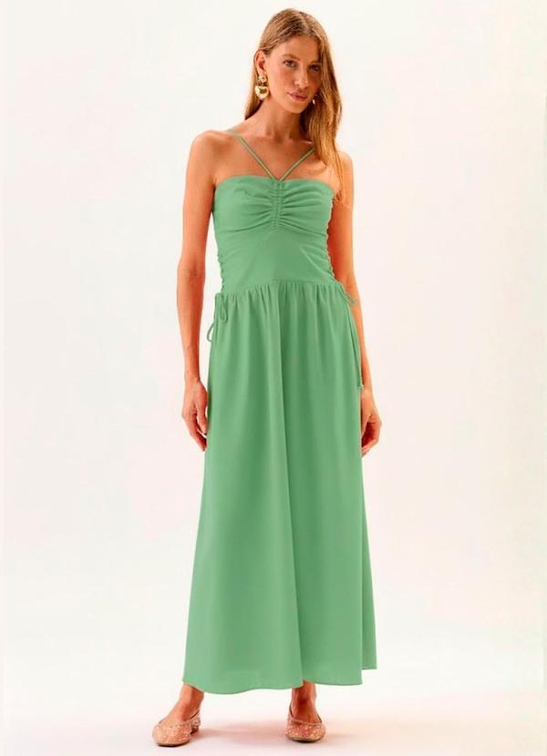 Carlota Costa - Vestido Midi Amarração Verde 1