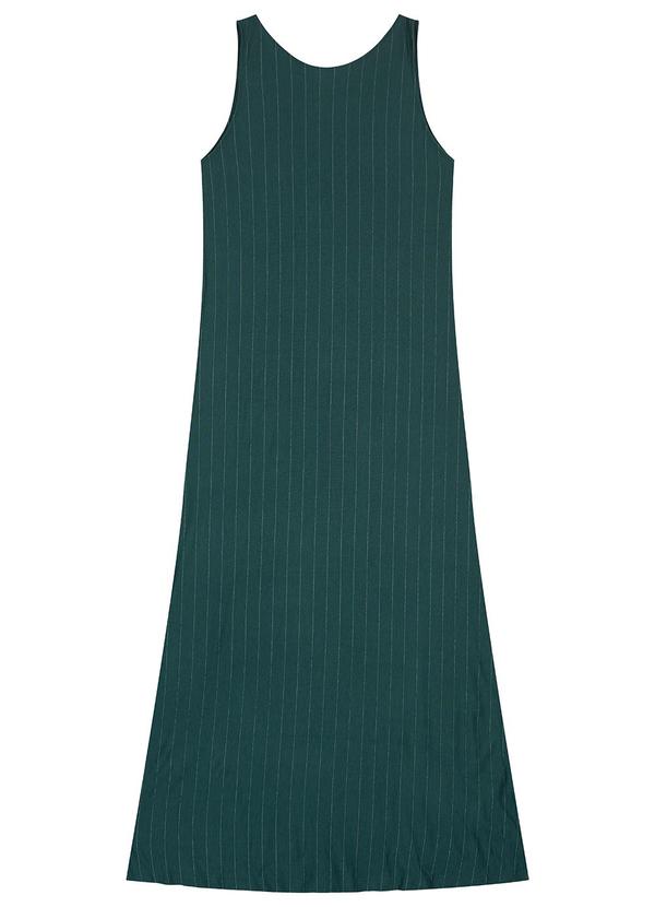 Malwee - Vestido Mídi Amplo Texturizado Verde Esmeralda 2