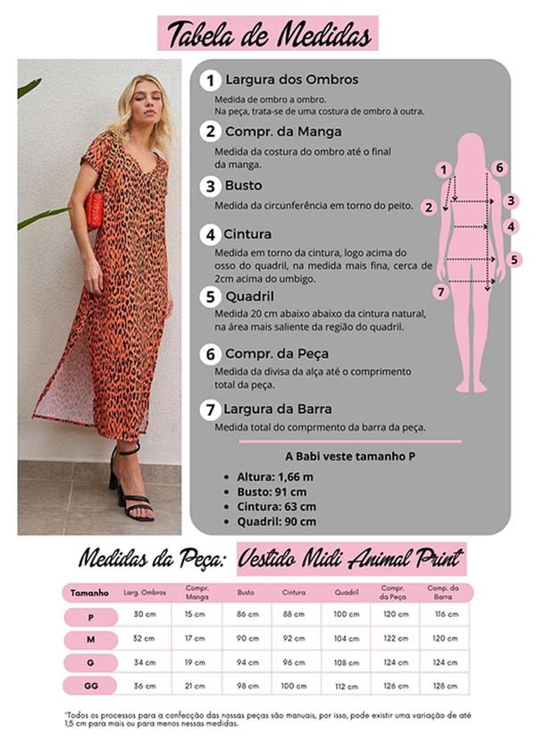 Amo Brand - Vestido Midi Animal Print Laranja 4