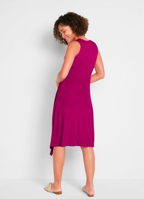 Outlet - Vestido Midi Assimétrico Violeta 2