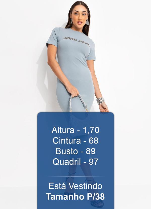 John John - Vestido Midi Azul 5