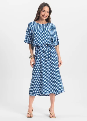 Infinita Cor - Vestido Midi Azul - INFINITA COR