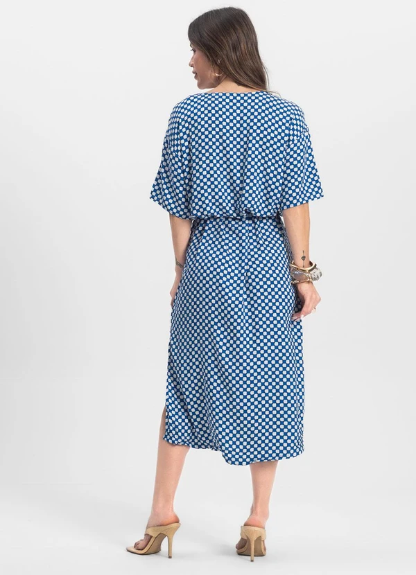 Infinita Cor - Vestido Midi Azul 2