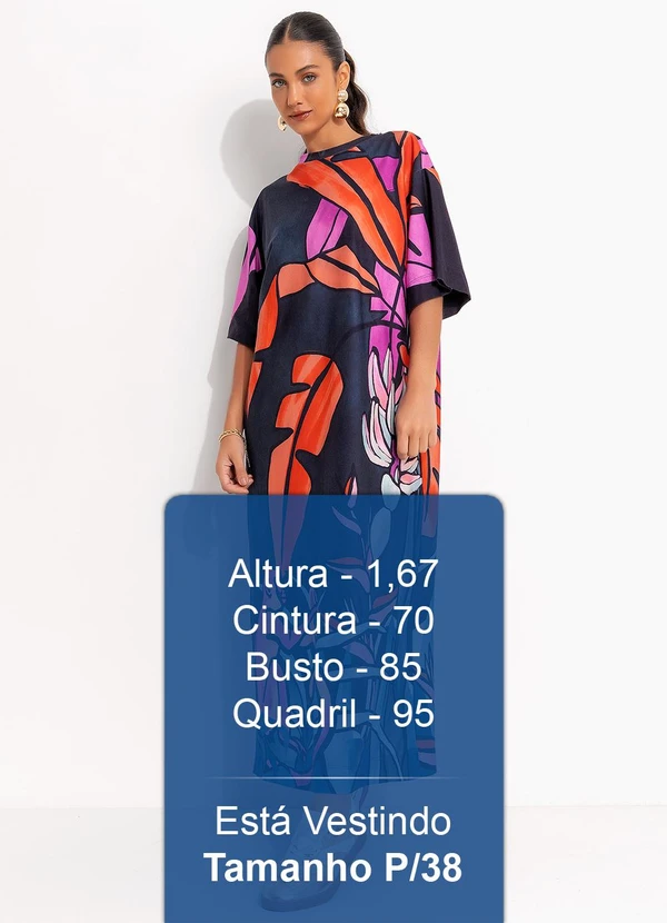 Farm - Vestido Midi Banana Flora Azul 3