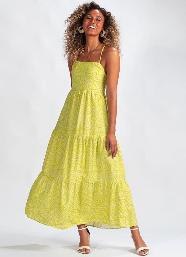 Vestido Midi Bolinhas Viscose Verde Animale Jeans