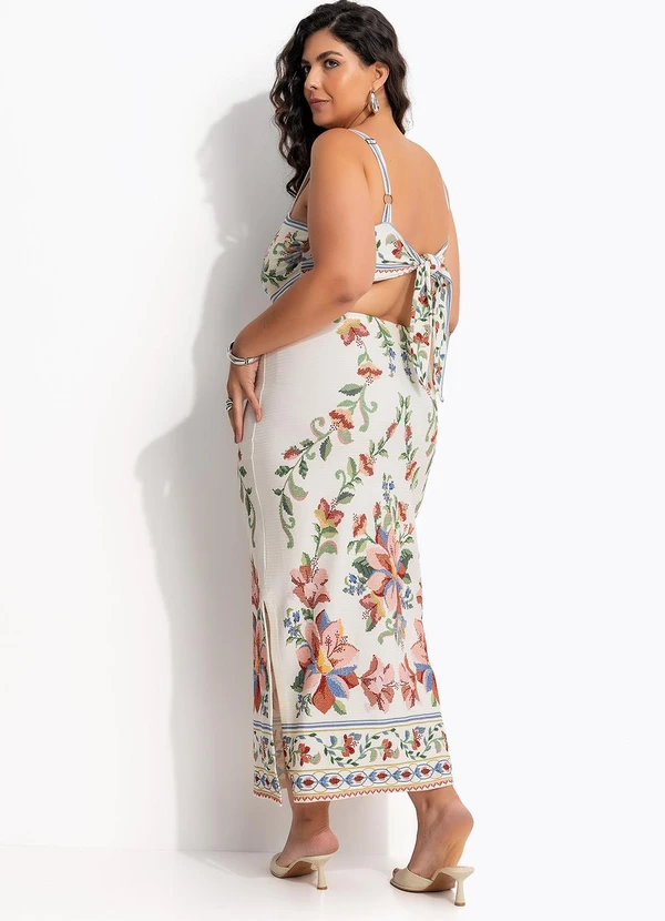 Farm - Vestido Midi Brisa Serena Bege 7