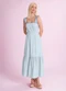 Angel - Vestido Midi Cambraia de Algodão Azul - variação: Azul