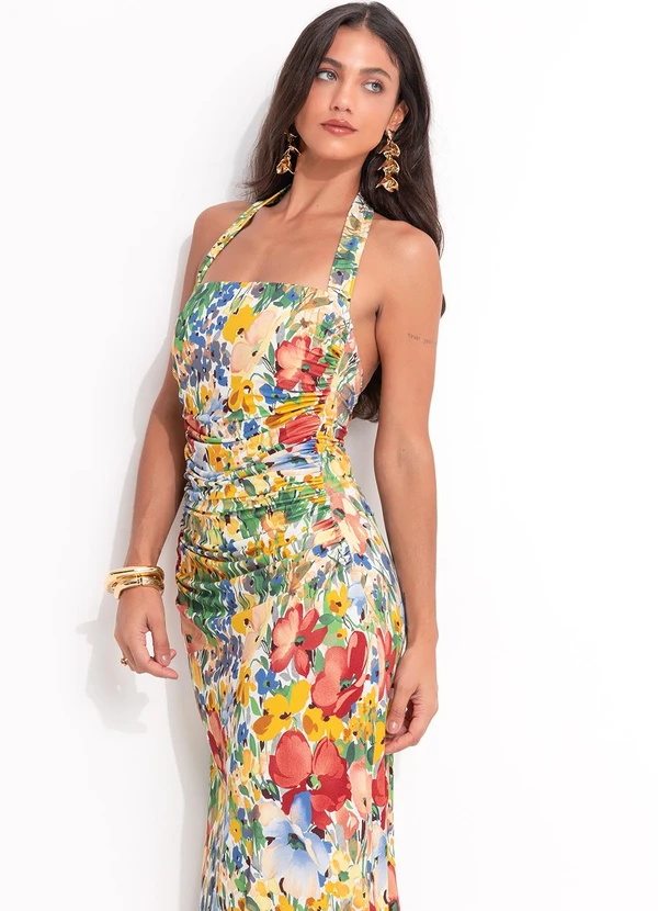 Farm - Vestido Midi Camponesa Branco 7