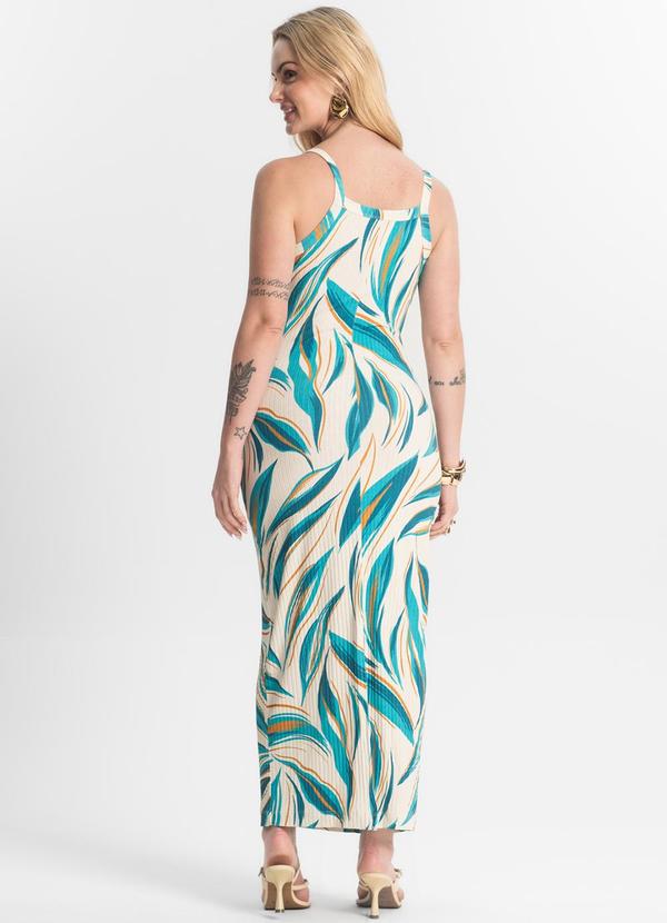 Select - Vestido Midi Canelado Bege 2