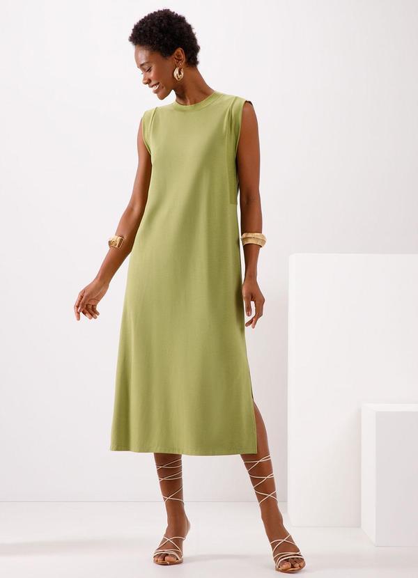 Lunender Vestido De Viscose Midi Vestido Midi Estampado Em Viscose