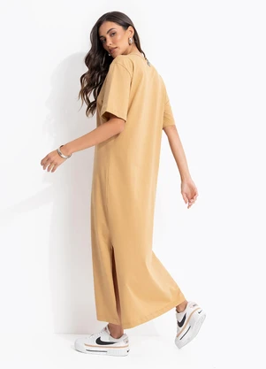 Colcci Jeans - Vestido Midi Cj Bege - COLCCI JEANS