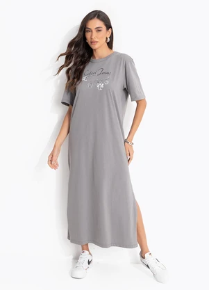 Colcci Jeans - Vestido Midi Cj Cinza - COLCCI JEANS