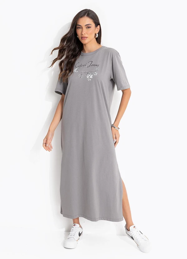 Colcci Jeans - Vestido Midi Cj Cinza