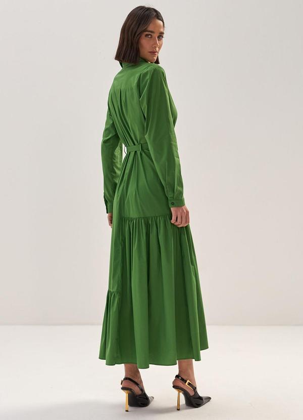 Carlota Costa - Vestido Midi com Faixa Verde 2