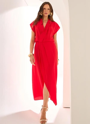 Ritmi Studio - Vestido Midi com Pregas - RITMI STUDIO