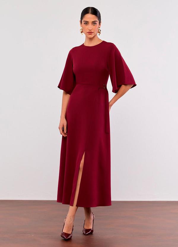 Carlota Costa - Vestido Midi com Recortes Roxo