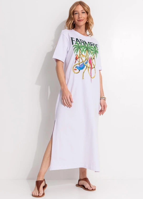 Farm - Vestido Midi Cordas e Aves Farm Rio Branco 3