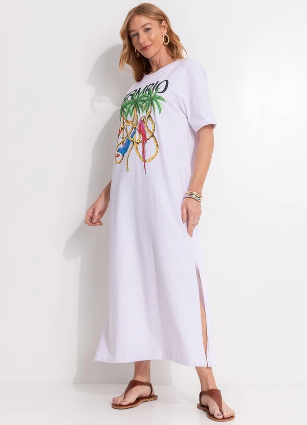 Farm - Vestido Midi Cordas e Aves Farm Rio Branco 4