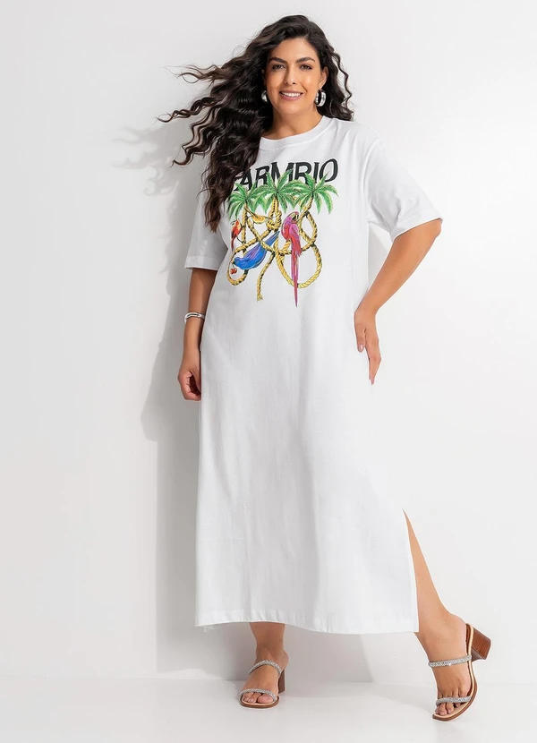 Farm - Vestido Midi Cordas e Aves Farm Rio Branco 8