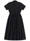 Angel - Vestido Midi Cotton Preto - variação: Preto