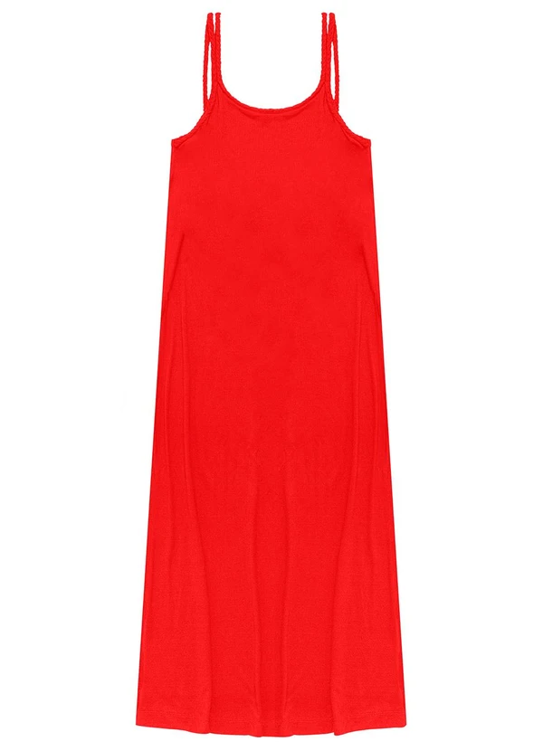 Endless - Vestido Midi de Alça em Laranja