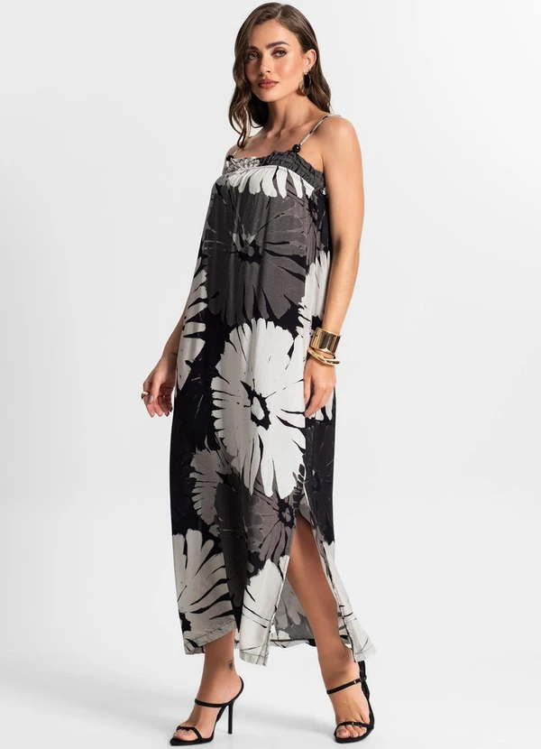 Endless - Vestido Midi de Alça Cinza 3