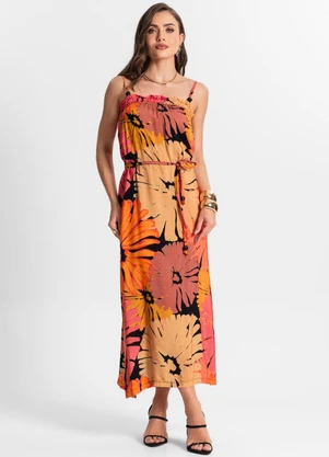 Endless - Vestido Midi de Alça Preto - ENDLESS