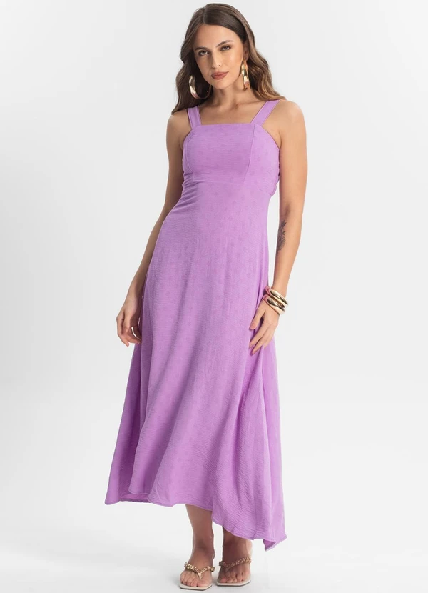 Endless - Vestido Midi de Alça Roxo