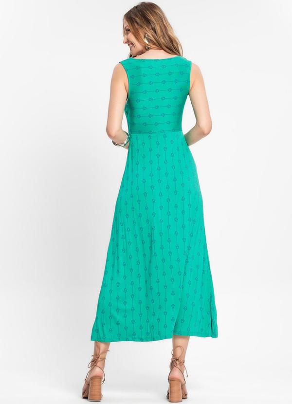 Rovitex - Vestido Midi de Alça Verde 2