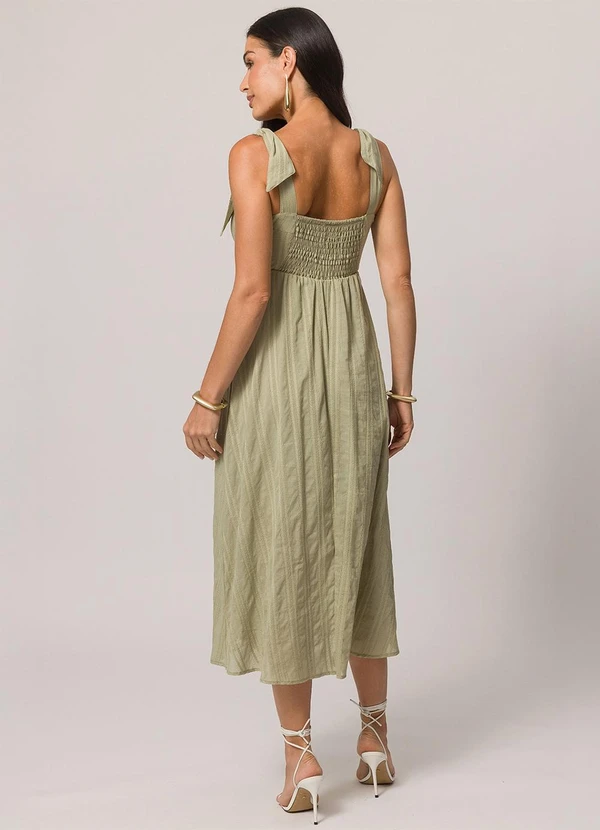 Doce Trama - Vestido Midi de Alça Verde 2