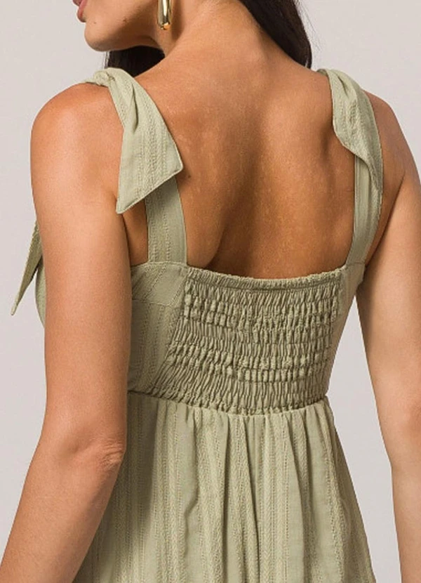 Doce Trama - Vestido Midi de Alça Verde 4