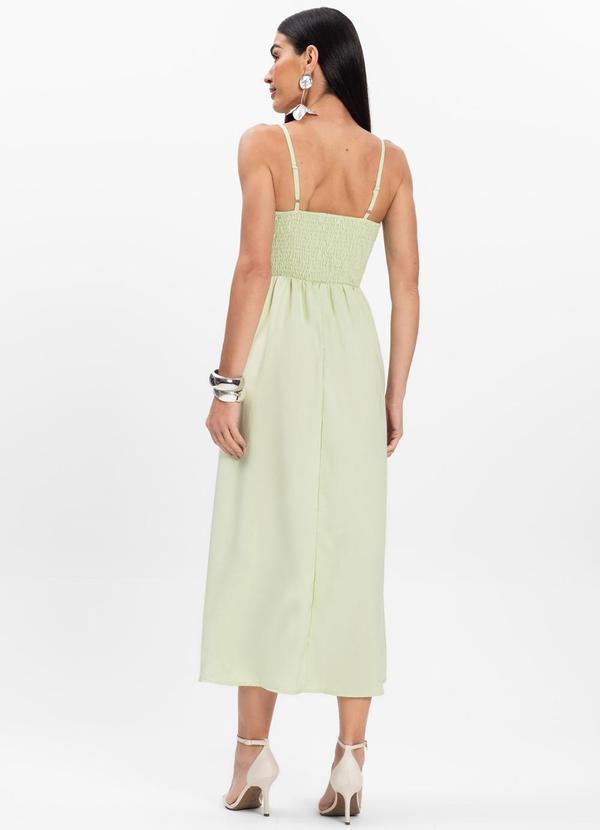 Rovitex - Vestido Midi de Alcinha Atrativa Modas Verde 2