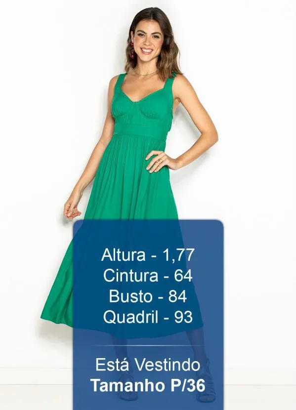 Forum - Vestido Midi de Linho Verde 5