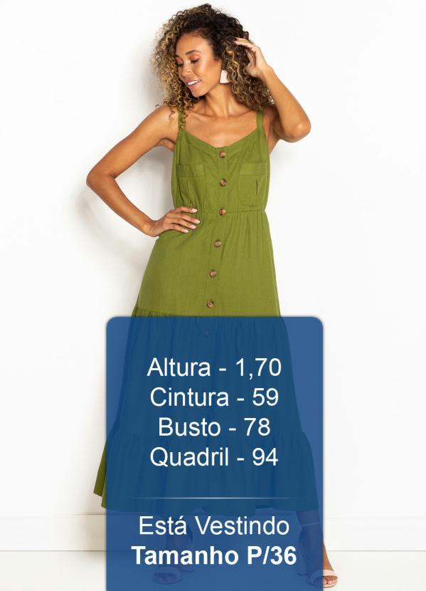 Farm - Vestido Midi de Linho Verde 5