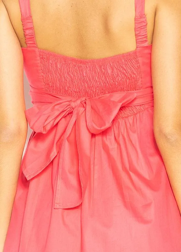 Hering - Vestido Midi de Tricoline Rosa 7