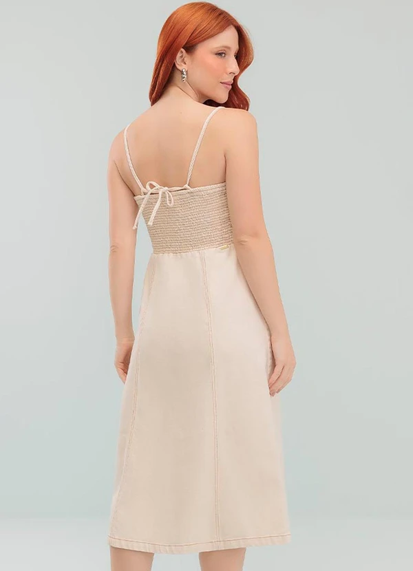 Angel - Vestido Midi Denim Branco 2