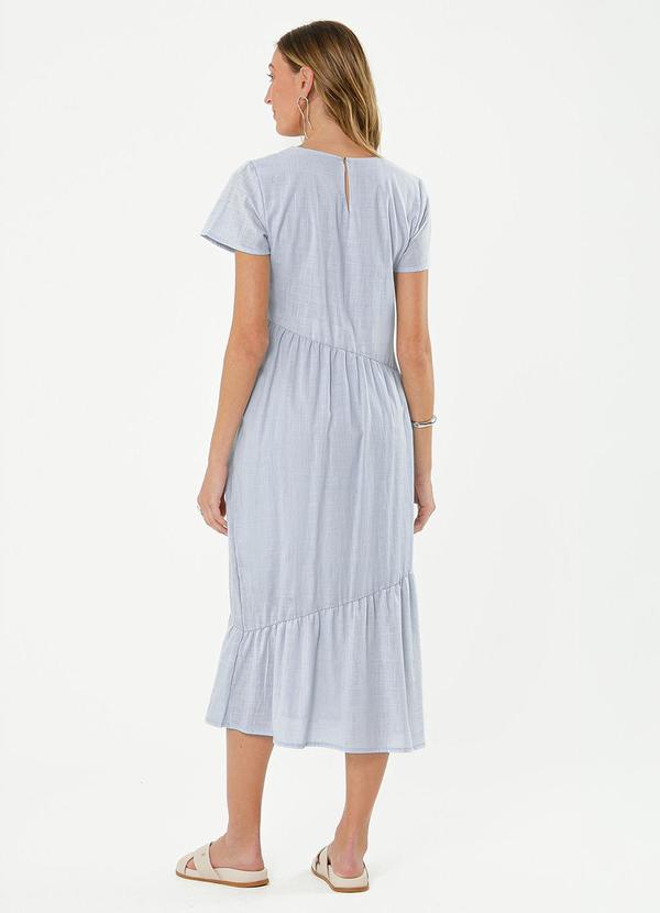 Cativa - Vestido Midi em Algodão Azul Claro 2