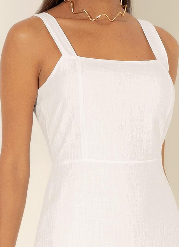 Gris - Vestido Midi em Algodão Branco 4