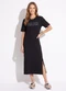 Colcci - Vestido Midi em Algodão Marrom - variação: Preto