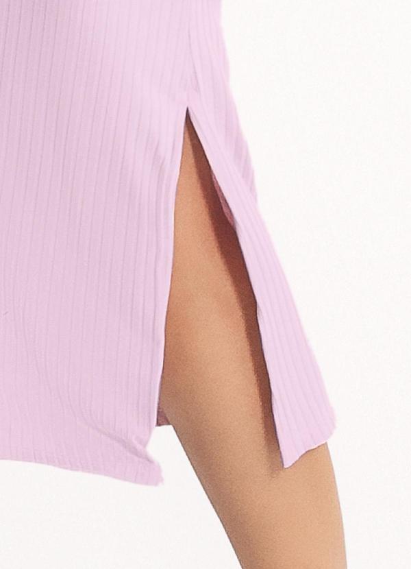 Habana - Vestido Midi em Canelado Lilás 3