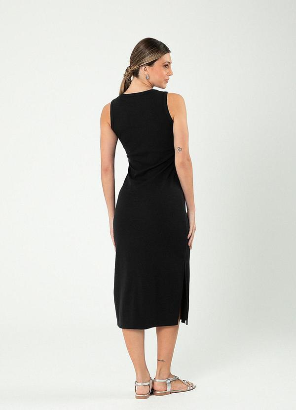 Cativa - Vestido Midi em Canelado Preto 2