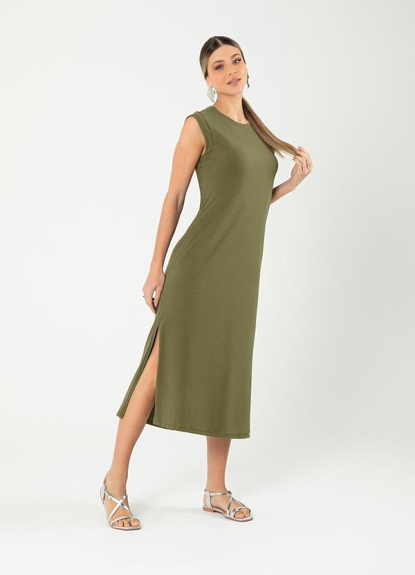Cativa - Vestido Midi em Cotton Verde 1