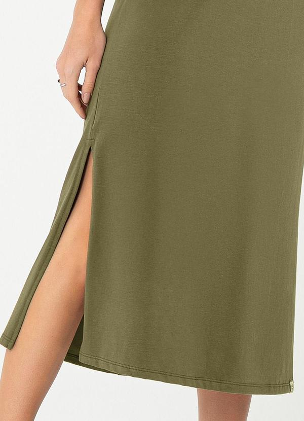Cativa - Vestido Midi em Cotton Verde 3