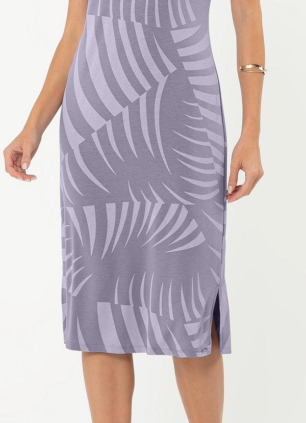 Cativa - Vestido Midi em Crepe Lilás 4