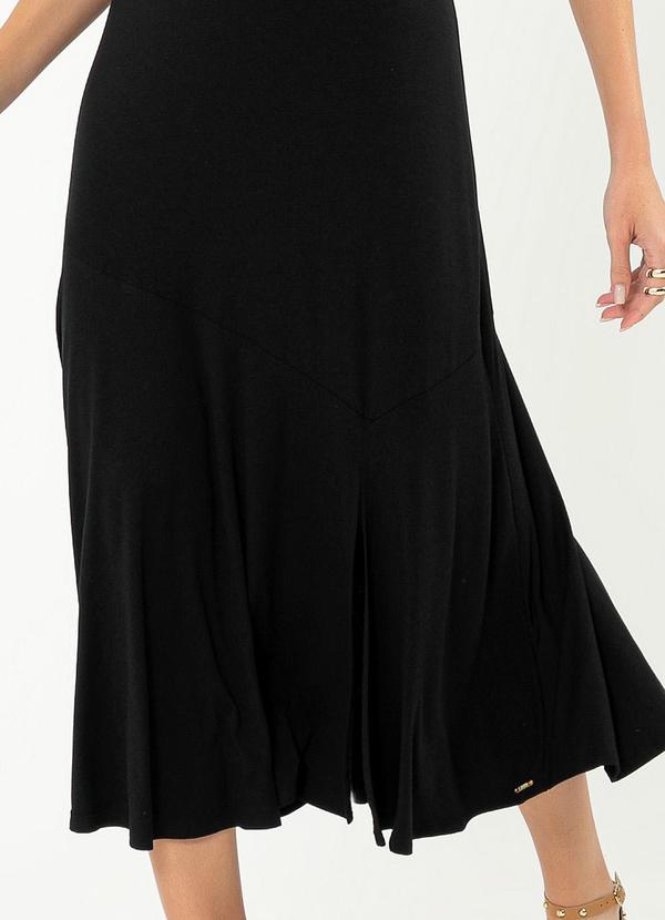 Cativa - Vestido Midi em Crepe Preto 3
