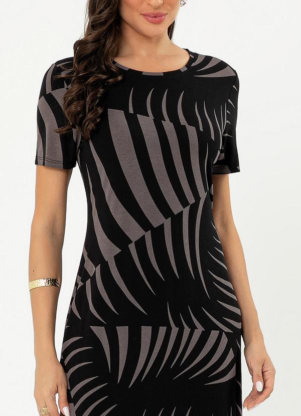 Cativa - Vestido Midi em Crepe Preto 4